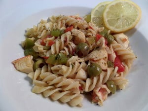 Vegetable and Crabmeat with Pasta