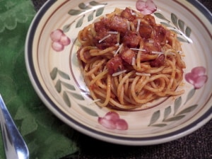 Spaghetti all' amatriciana