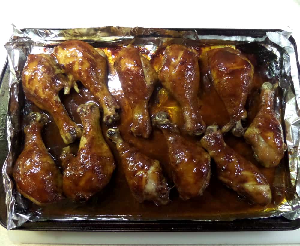 Oven Baked Chinese BBQ Barbecue Chicken Drumsticks