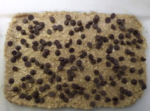 Chocolate Chips over crust