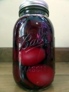 Pickled Purple Red Beet Amish Eggs
