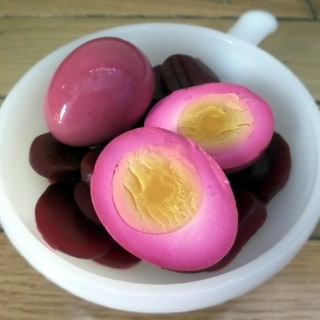 Picked Boiled Red Beet Eggs