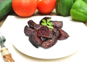 Made With Just Salt & Olive Oil | Simple & Delicious Roasted Fresh Red Beets | craftycookingmama.com