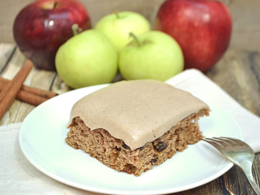 Pennsylvania Dutch Applesauce Cake with Cream Cheese Apple Butter Frosting | Kauffman's Fruit Farm Apple Butter | craftycookingmama.com