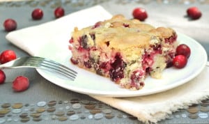 A simple yet delicious buttery moist cake booming with flavor from tart fresh cranberry and decadent dark chocolate chips | craftycookingmama.com