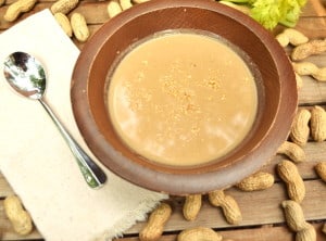 Rich, Creamy, Savory Peanut Soup | Enjoy the Warm & Sophisticated Side of Peanut Butter | craftycookingmama.com