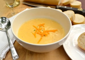 Cheese & Wine Soup | Rich, Creamy, Delicious, Brilliant | Made with Sharp Cheddar & White Wine | craftycookingmama.com
