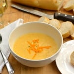 Cheese & Wine Soup | Rich, Creamy, Delicious, Brilliant | Made with Sharp Cheddar & White Wine | craftycookingmama.com