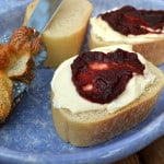 Cranberry Butter (jam) made in the crockpot | Creamy & smooth - bright, bold, sweet & tart | Delicious condiment | www.craftycookingmama.com
