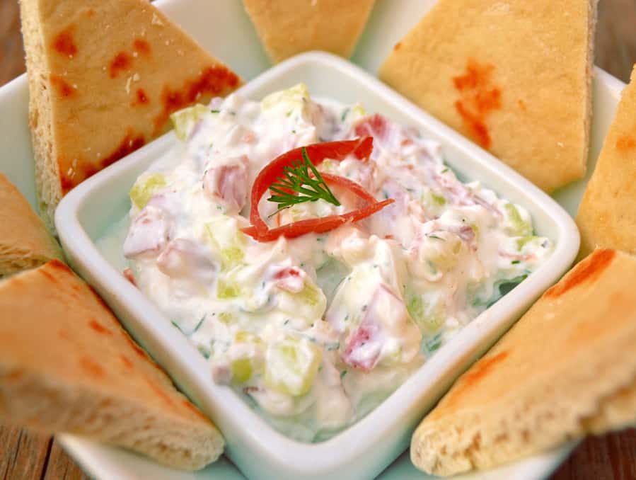 Greek Gyro Dip | Use Knauss Dried Beef Instead of Shaved Lamb | Who doesn't love a gyro drenched in tzhaki sauce? A simple & authentic tasting recipe | www.craftycookingmama.com