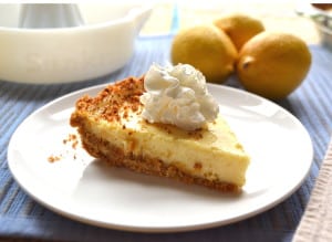 Sweet, creamy & tart lemon pie - the filling needs only 3 ingredients | Soo easy to make | Rich & delicious | www.craftycookingmama.com