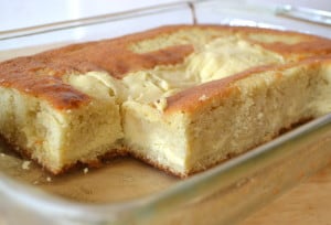 Ricotta Layer Cake | Easy Yellow Ricotta Cake baked in a 13x9 dish | www.craftycookingmama.com