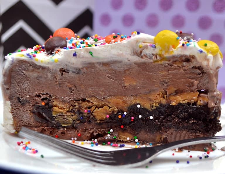 Chocolate Peanut Butter Ice Cream Cake Crafty Cooking Mama