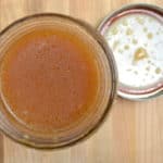 Honey Vinaigrette Salad Dressing made with raw honey & apple cider vinegar | www.craftycookingmama.com