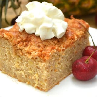 A simple, delicious & moist Pineapple Crumb Coffee Cake. Easy, everyday baking. Almost a lazy pineapple upside down cake | www.craftycookingmama.com