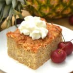 A simple, delicious & moist Pineapple Crumb Coffee Cake. Easy, everyday baking. Almost a lazy pineapple upside down cake | www.craftycookingmama.com