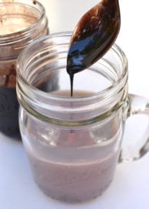 Homemade Chocolate Syrup for Chocolate Milk - Just like Hershey's | www.craftycookingmama.com