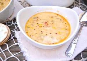Fish soup LOADED with flavor & just a bit of heat | www.craftycookingmama.com