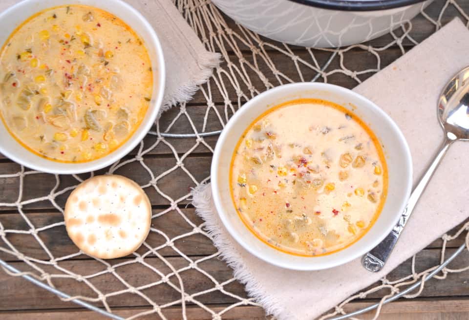 Fish soup LOADED with flavor & just a bit of heat | www.craftycookingmama.com