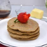 Low Carb & Diabetic Friendly Flax Pancakes | Fluffy, soft & tender - delicious | www.craftycookingmama.com
