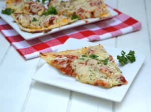 Chicken Parmesan Pizza & Cheesy Chicken Quesadillas using Flatout® Flatbreads. Quick, delicious & better for you | www.craftycookingmama.com