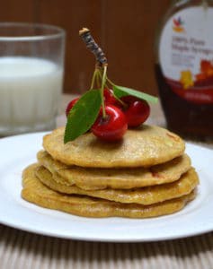 Whole Wheat Cottage Cheese Pancakes - Sugar Free & No All-Purpose Flour | www.craftycookingmama.com