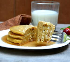 Healthy Whole Wheat Cottage Cheese Pancakes - Sugar Free & No All-Purpose Flour | www.craftycookingmama.com