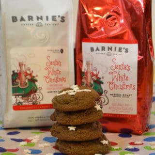 Santa’s White Christmas® from Barnie’s Coffee & Chocolate Chip Mint Cookies | www.craftycookingmama.com