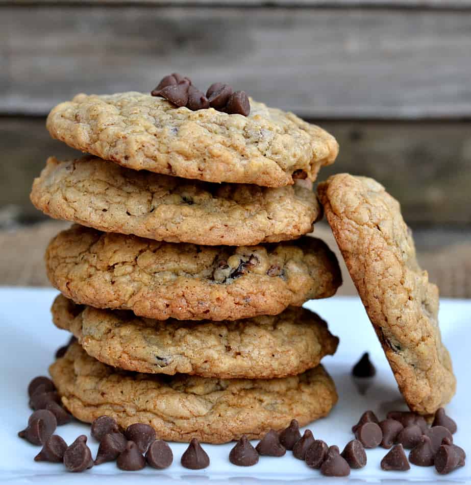 Delicious Soft & Chewy Oatmeal Chocolate Chip Raisin Cookies. This classic cookie (and my all time favorite) are a breeze to mix & bake!
