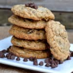 Delicious Soft & Chewy Oatmeal Chocolate Chip Raisin Cookies. This classic cookie (and my all time favorite) are a breeze to mix & bake!