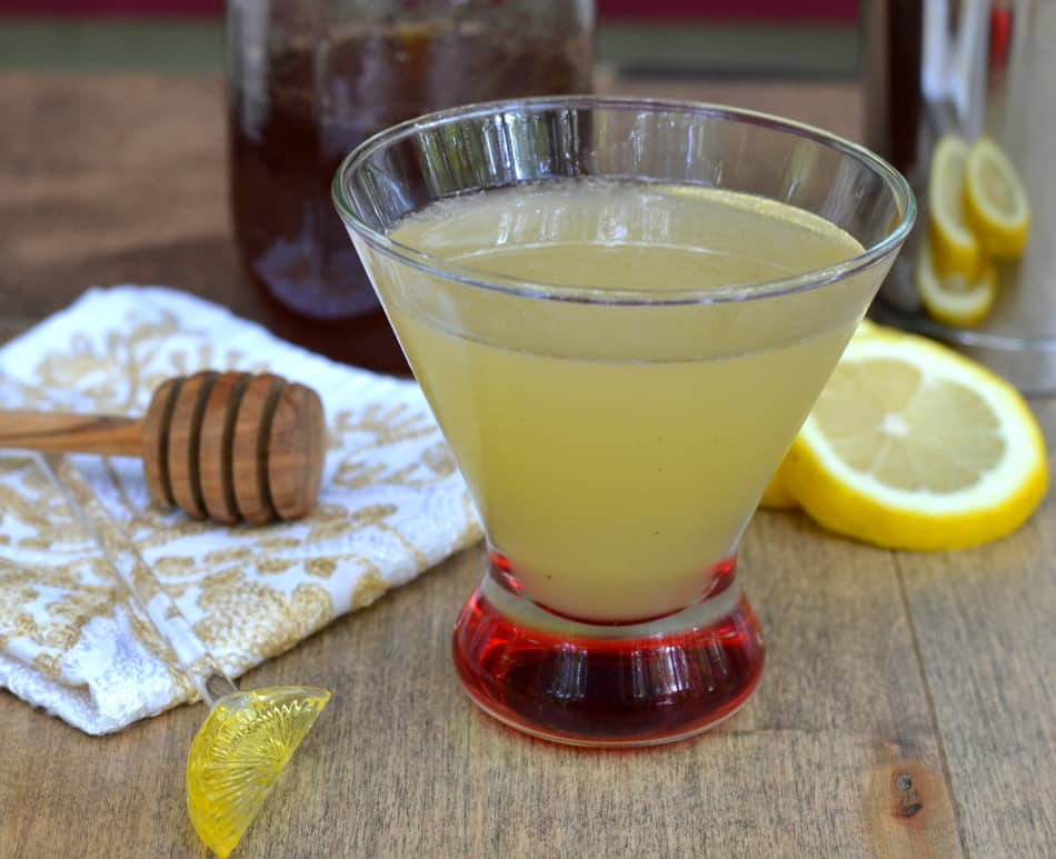 This honey martini is a sweet & simple cocktail. Sweetened by raw honey and balanced with fresh lemon juice - it's the cocktail for all honey lovers!