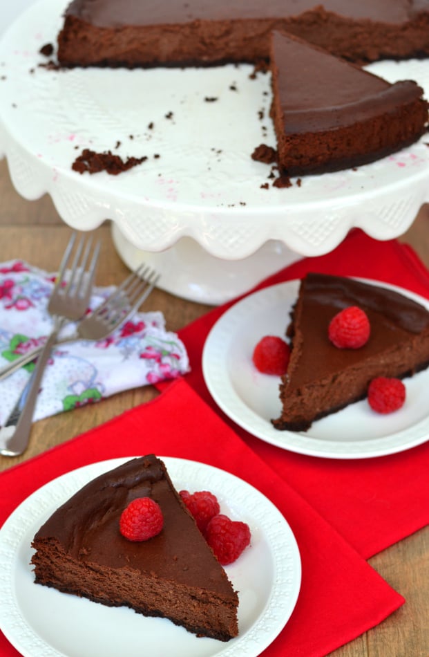 Fluffy, Rich & Creamy Chocolate Ricotta Cheesecake