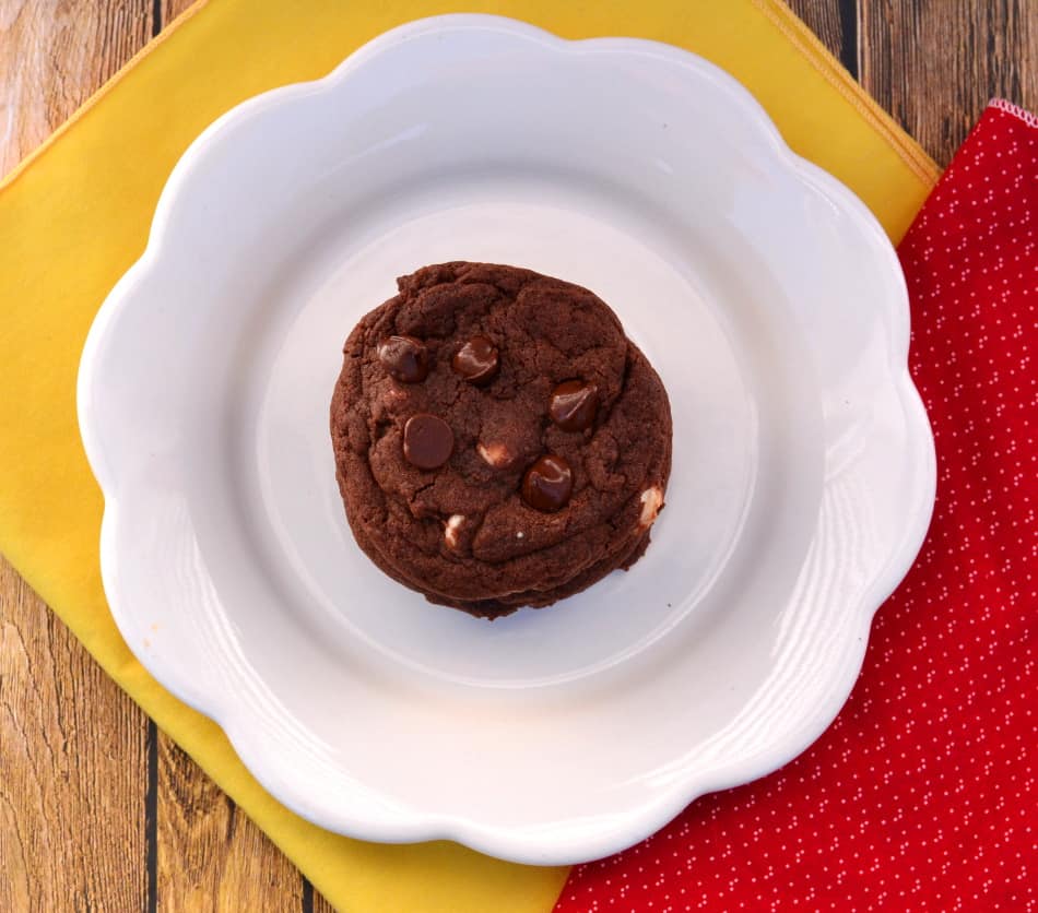 Double Chocolate Chocolate -Chip Cookies