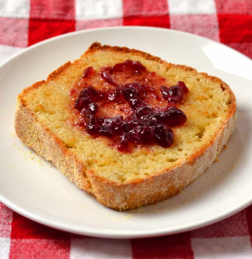 English Muffin Bread with Jam