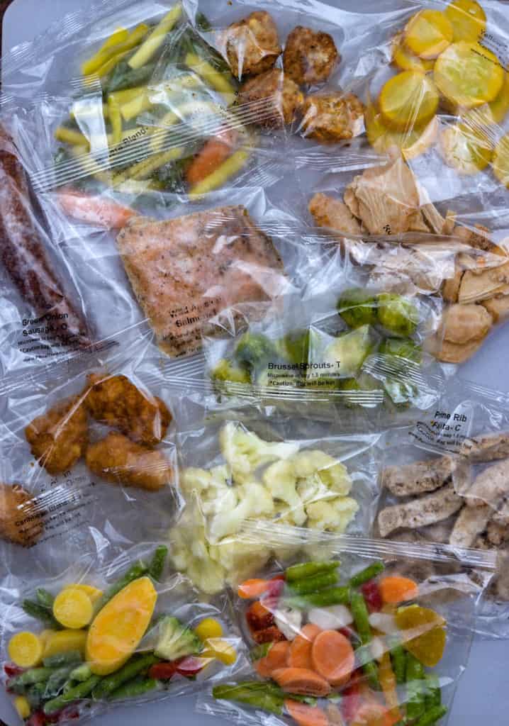 Frozen & Bagged Vegetables & Proteins from Personal Trainer Food