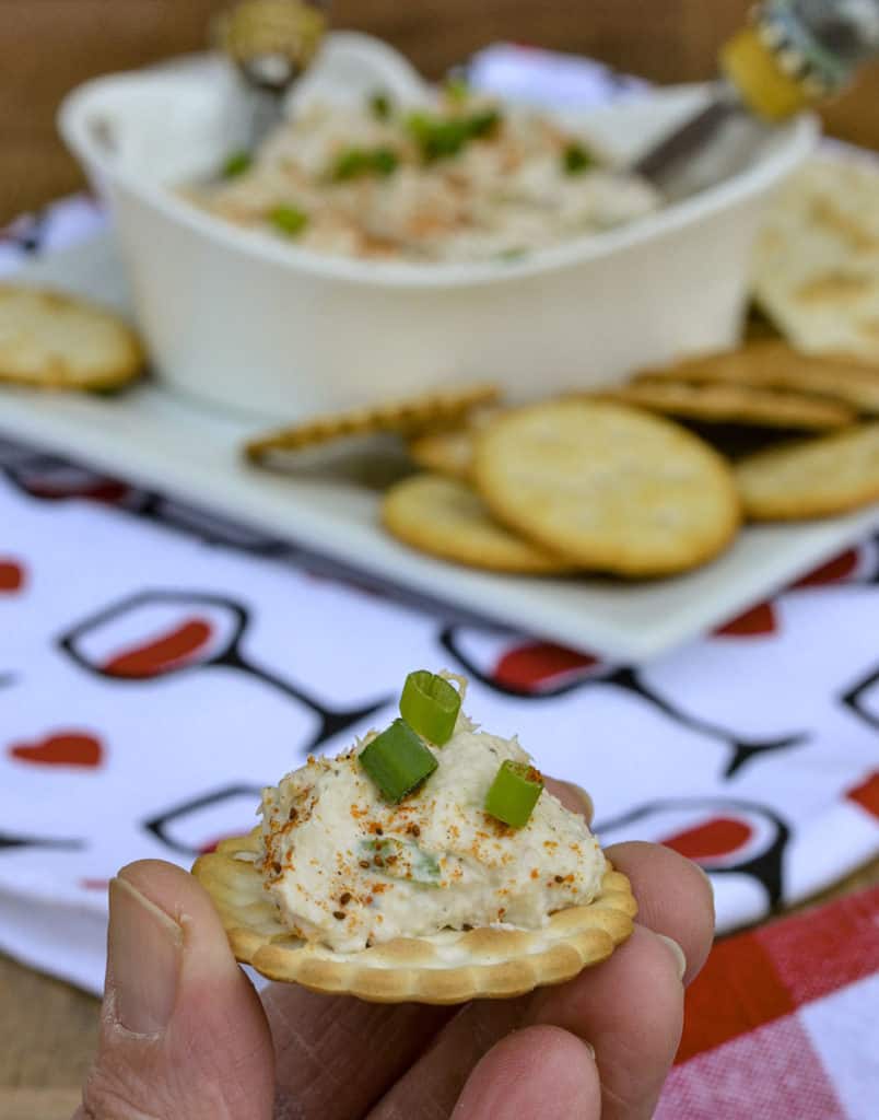 Smoked Salmon Spread on Cracker